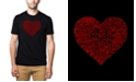 LA Pop Art Men's Premium Blend Word Art Country Music Heart T-shirt